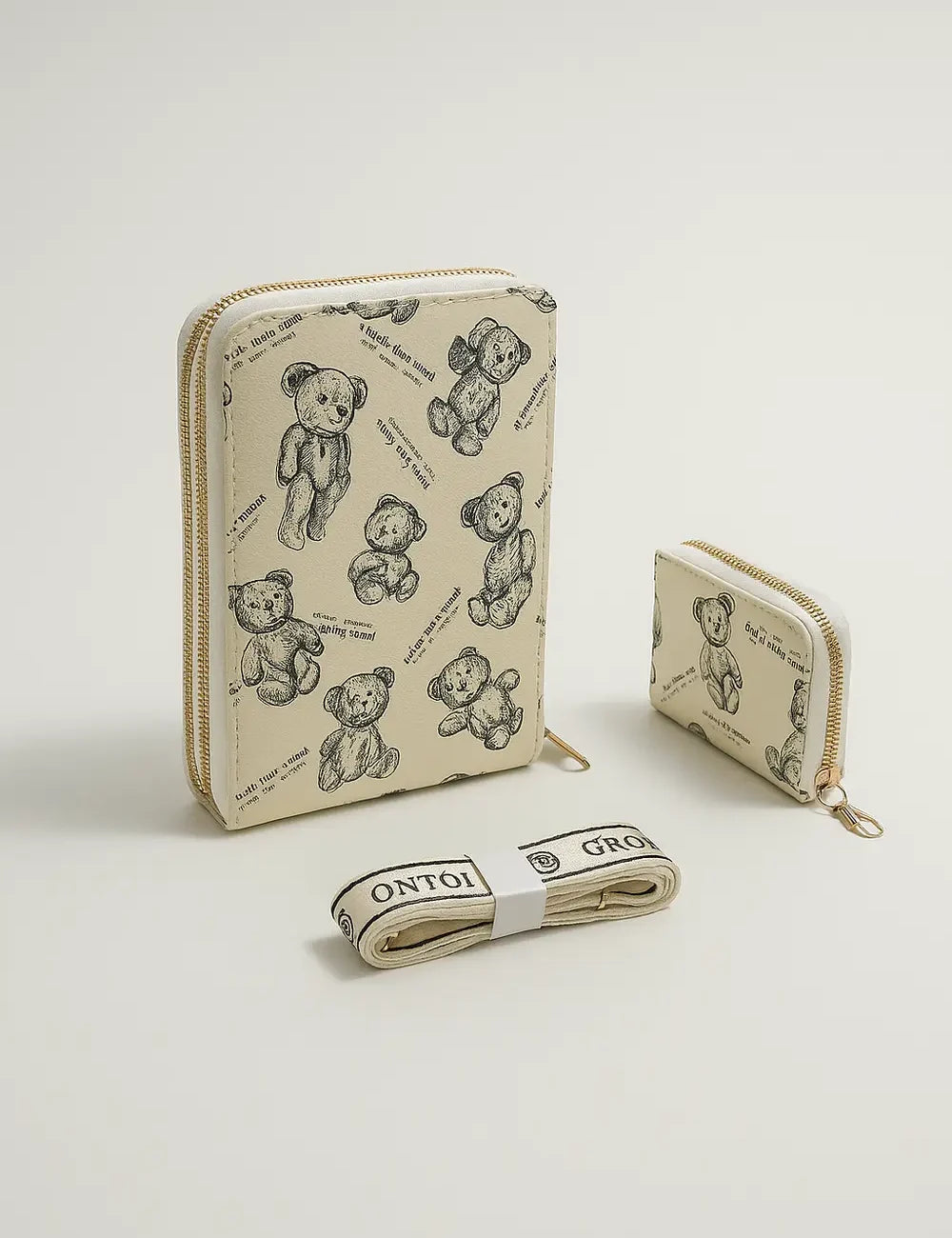 2 in 1 Zip Around Wallet OFF White