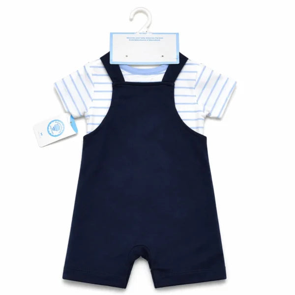 3 Piece Tiger Romper Set T Shirt Dungaree & Socks 3 to 24M