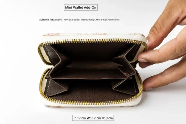 2 in 1 Zip Around Wallet OFF White