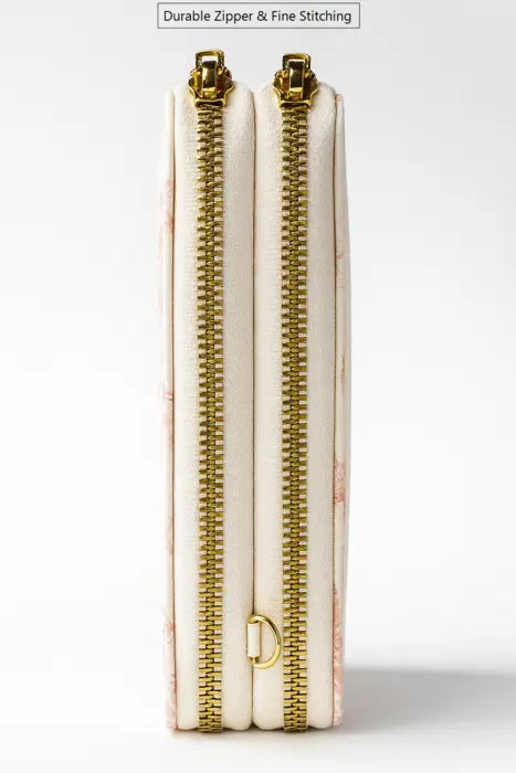 2 in 1 Zip Around Wallet OFF Pink