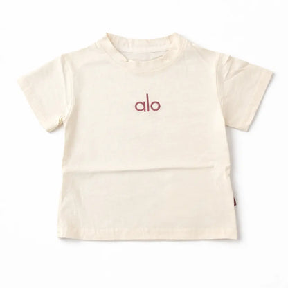 ALO Cream & Maroon T Shirt & Shorts with Waist Bag 1 to 6Y