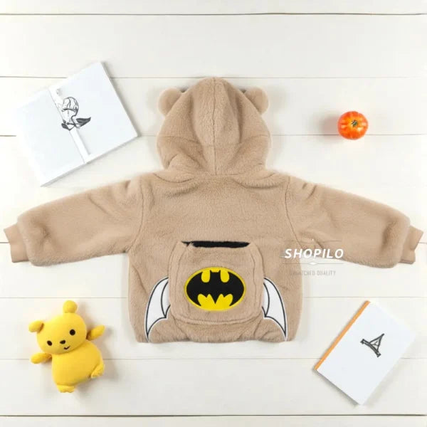 Imported Upper with Hood Ears & Pockets Batman Accent