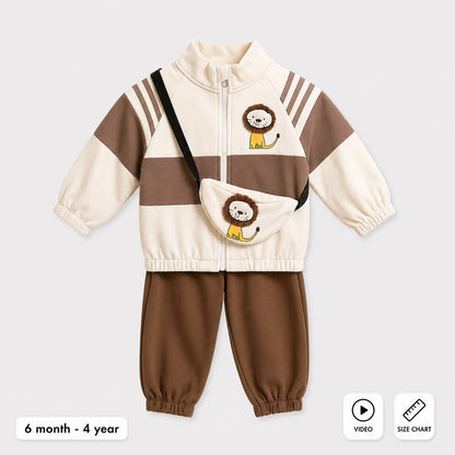 Adorable Imported Tracksuit Set Lion Cub Theme 4 Piece MAIN PHOTO