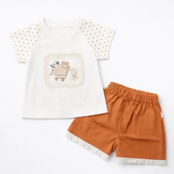 Baby Cotton T-Shirt and Shorts Outfit Set (Imported) – 1 to 5Y