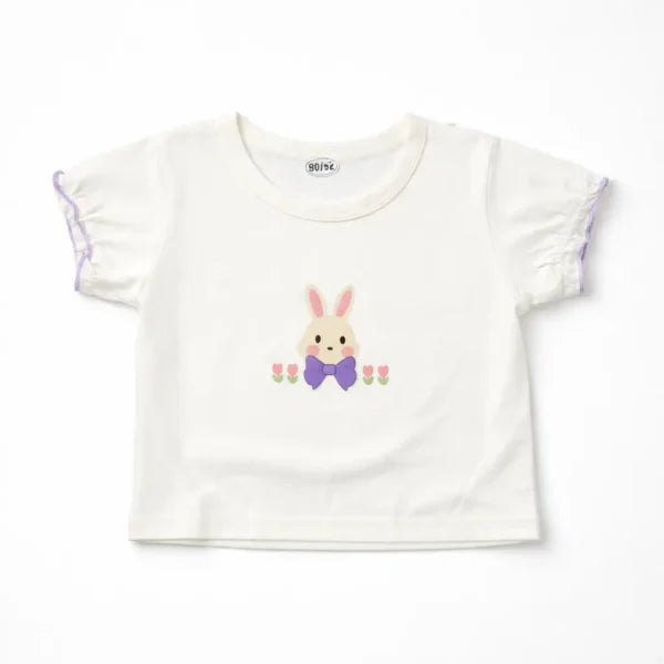 Baby Girls Bunny Top & Romper – Imported Summer Outfit – 1 to 4Y