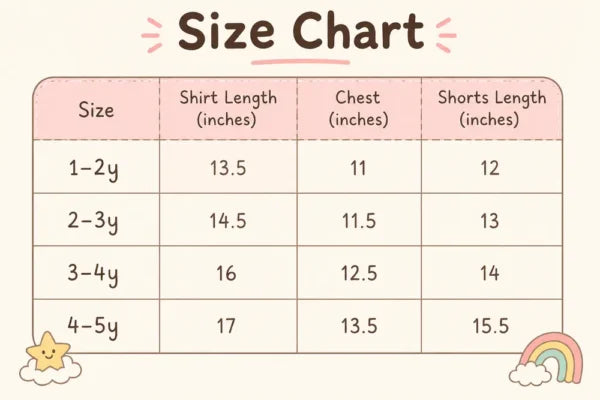 Baby Girl’s Cotton T-Shirt & Shorts Outfit Set (Imported) – 1 to 5Y