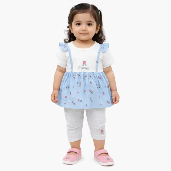 Baby Girls Floral Top & Pants for Summer (Imported) – 1 TO 5Y