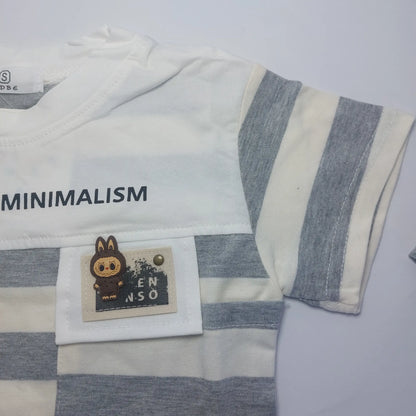 Baby Boys T-Shirt & Grey Shorts Set (Imported) – 6M to 3Y