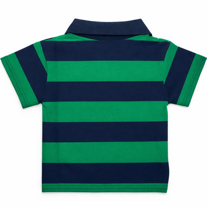 Imported Polo Shirt Green – Cute Bear Character Patch (Imported) – 6M to 6Y