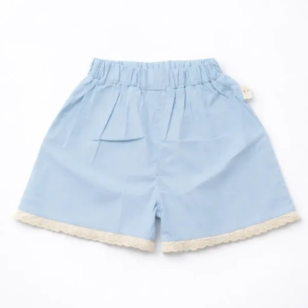 Blue Cotton T-Shirt and Shorts Outfit Set (Imported) – 1 to 5Y