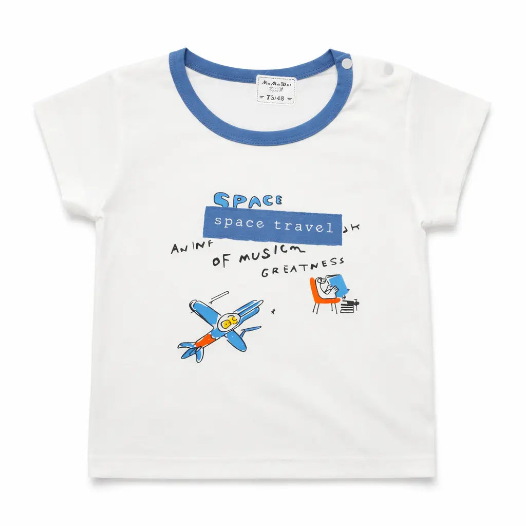 Boys Space Travel T-Shirt & Shorts Set (Imported) – 6M to 24M