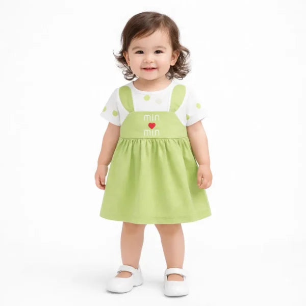 Bunny Ear Tutu Dress & Polka Dot Shirt & Tights Set – 1 TO 5Y