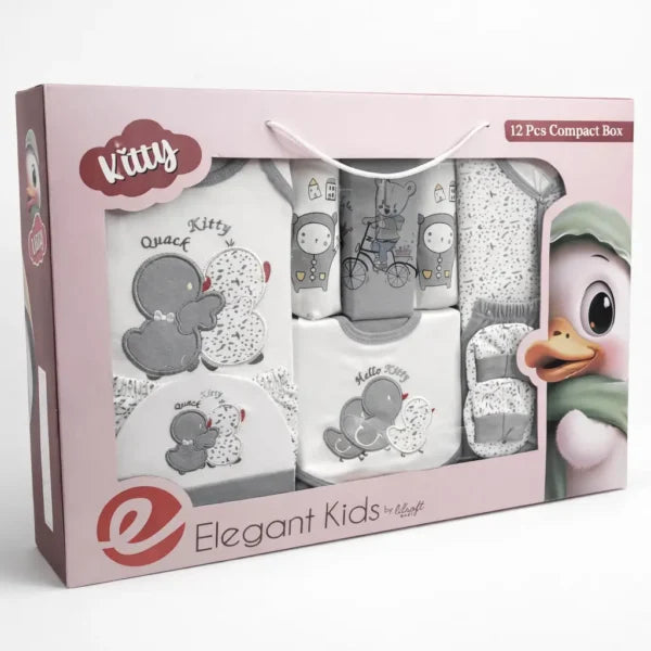 Elegant’s Newborn Gift Box – Cute 12 Piece Clothing Gift Box