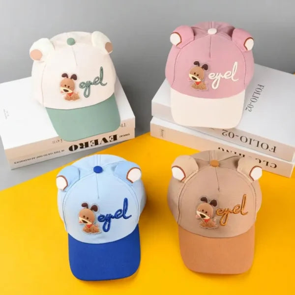 Eyel Adjustable Cap for Kids – Cartoon Bear Ear – Imported