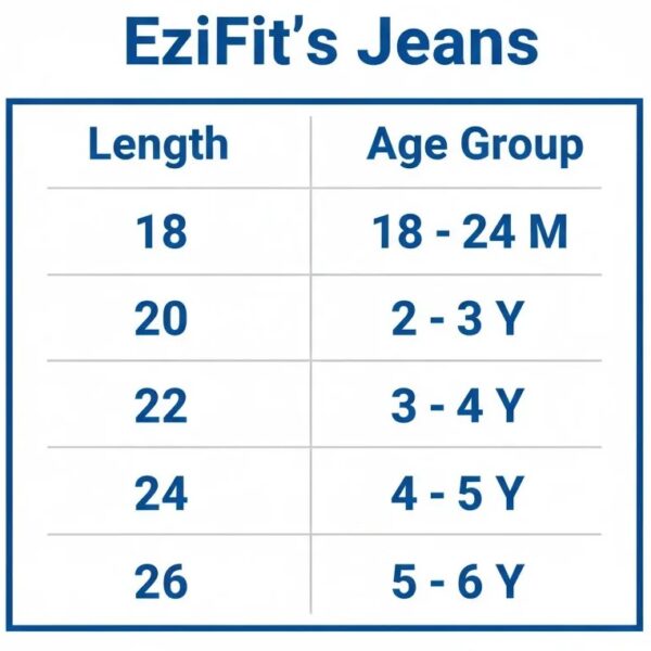 EziFit’s Denim Cross Pocket Pant Blue Shade Export Quality – 18M TO 6Y