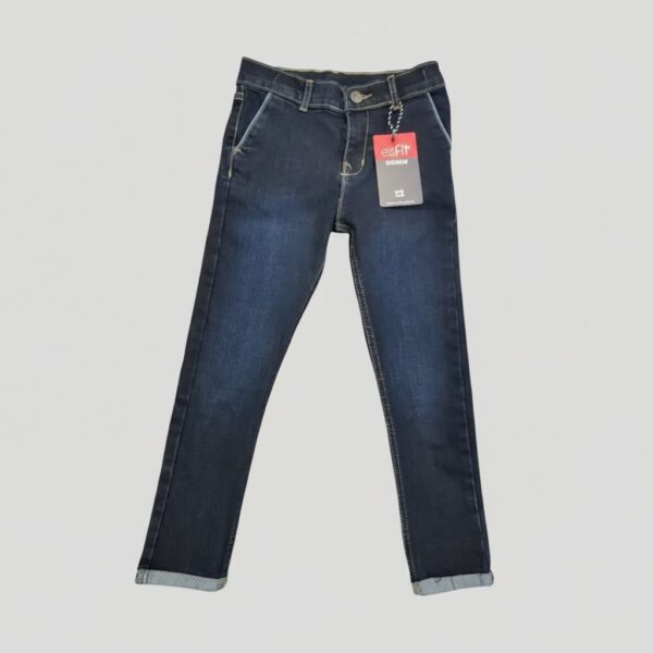 EziFit’s Denim Cross Pocket Pants Dark Blue Export Quality – 18M TO 6Y