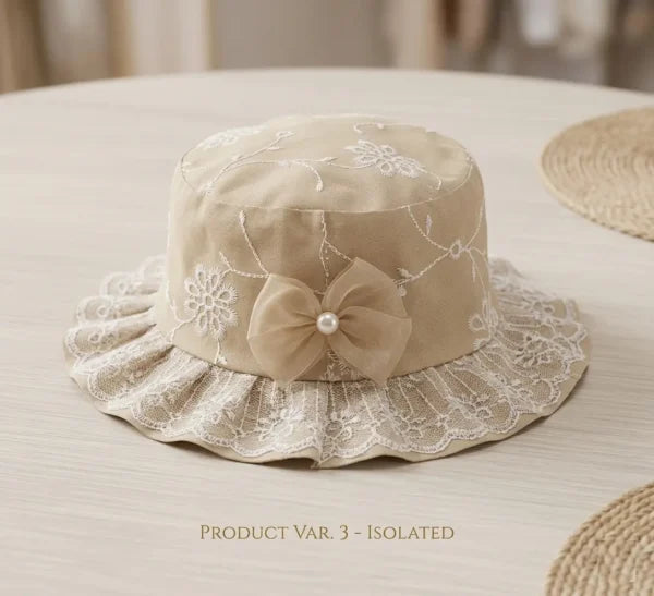 Floral Lace Embroidery Bucket Hat for Summer – 6 Colors