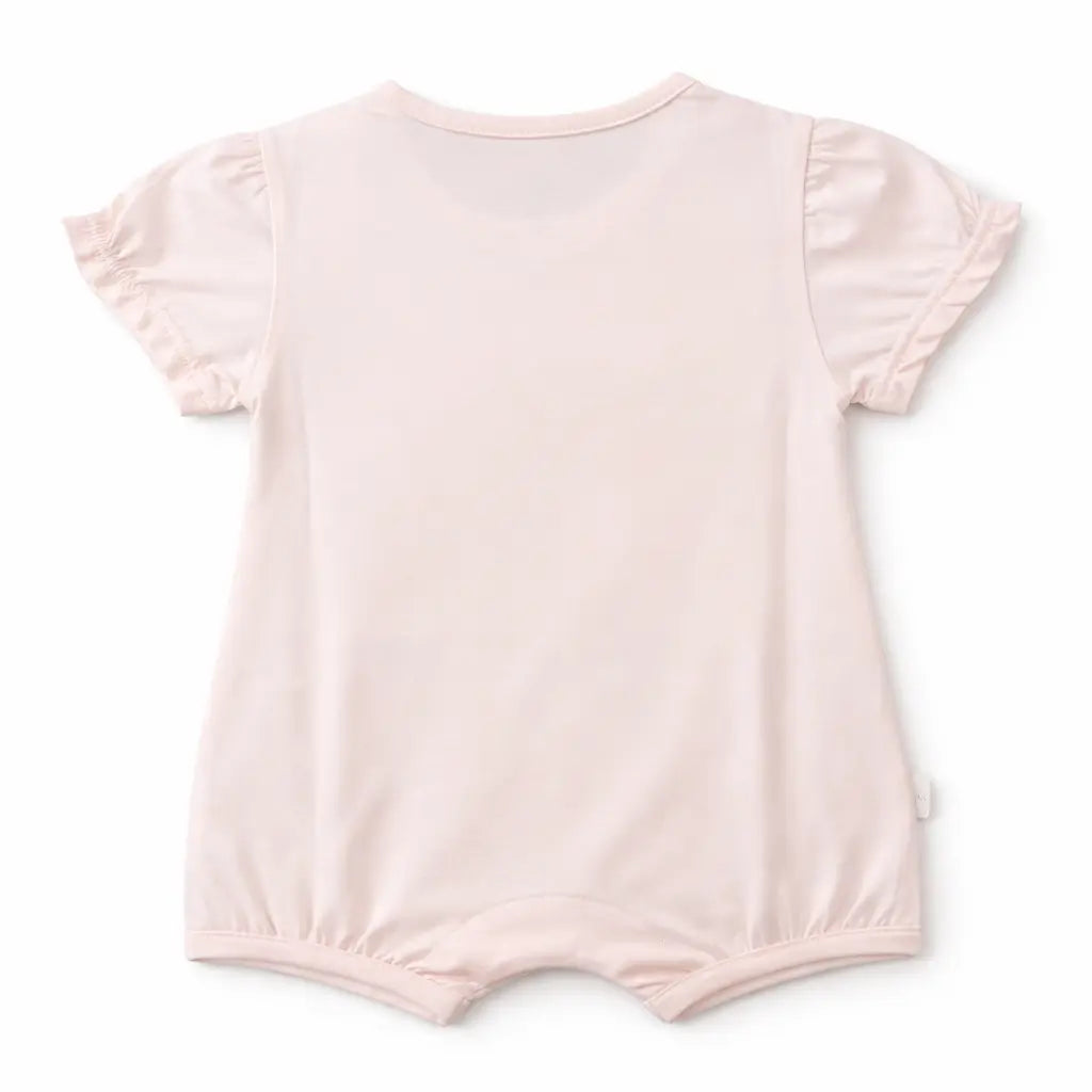 Girls Pink Bunny Cotton Imported Romper Imported 0 to 24M
