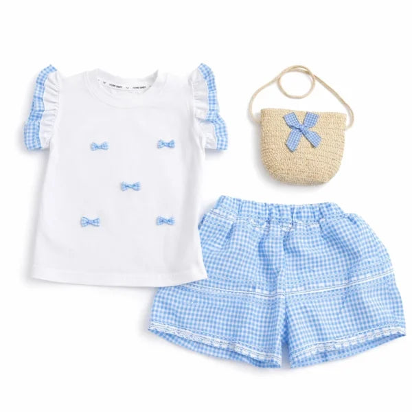 Girls Red Gingham Shorts for Summer – 6M TO 4Y