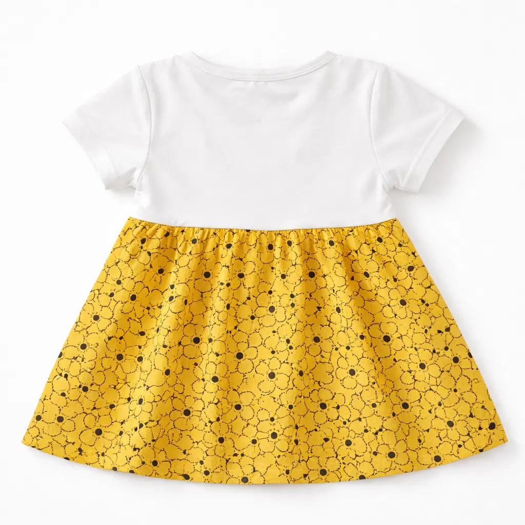 Imported Floral Pinafore Frock & Tights for Summer1 TO 5Y