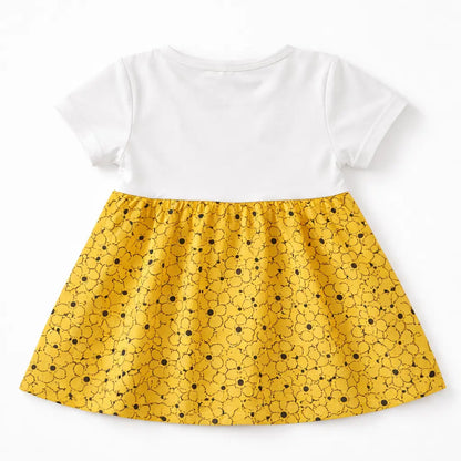 Imported Floral Pinafore Frock & Tights for Summer1 TO 5Y