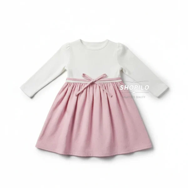 Adorable Cotton Blend Frock & Party Dress for Girls – Knee Length – 4 Sizes