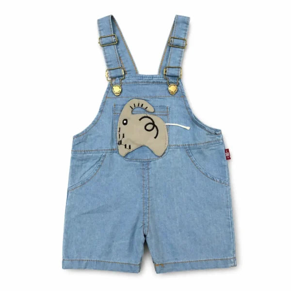 Imported 2 Piece Elephant Denim Dungaree Set 6M to 3Y