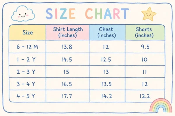 Imported 3 Piece Casual Outfit with Denim Shorts 6M to 5Y