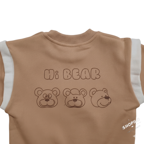 Imported Baby Winter Tracksuit for Infants 2 Piece – Brown Unisex Outfit