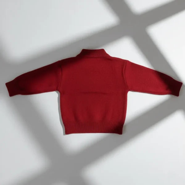 Imported Maroon Sweater & Pants Outfit with West 18M to 6Y