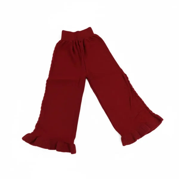 Imported Maroon Sweater & Pants Outfit with West 18M to 6Y