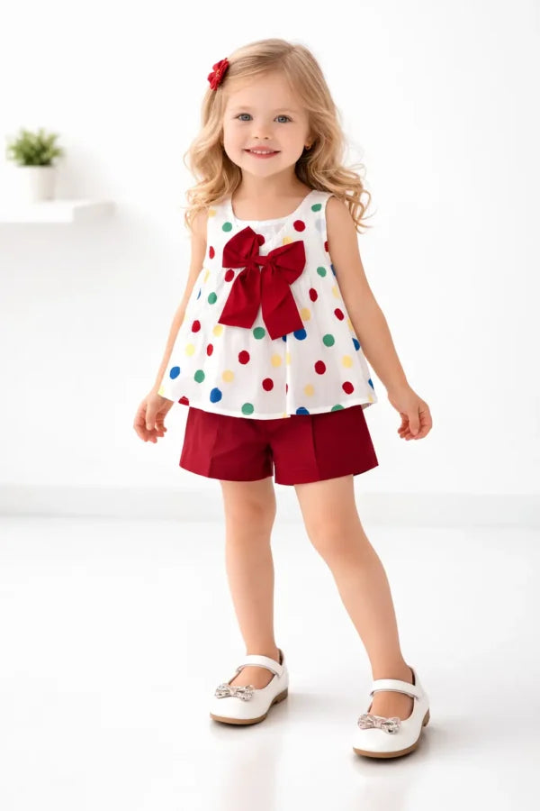 Imported Polka Dot 2-Piece Summer Set – 1 TO 6Y