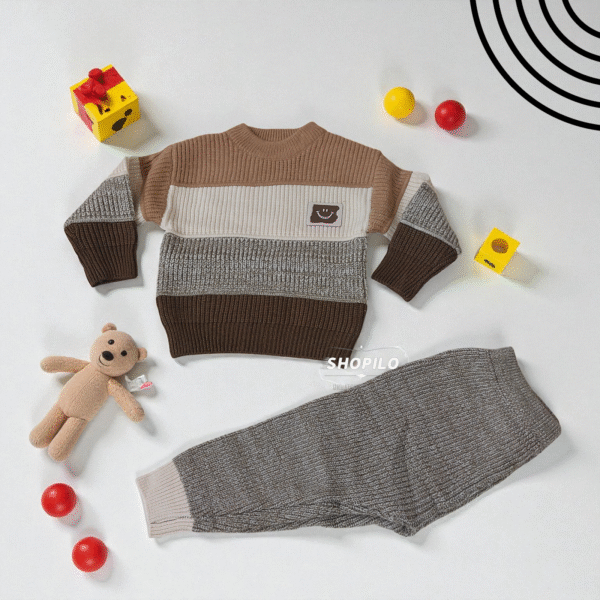 Imported Winter Sweater & Trouser Unisex Outfit 0 TO 24M