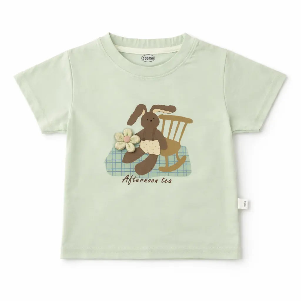 Imported Bunny Afternoon Tea T Shirt and Shorts 1 to 4Y
