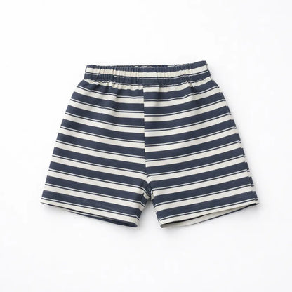 Imported Cartoon T-Shirt & Shorts Summer Outfit – 2 Colors – 6M TO 24M grey shorts