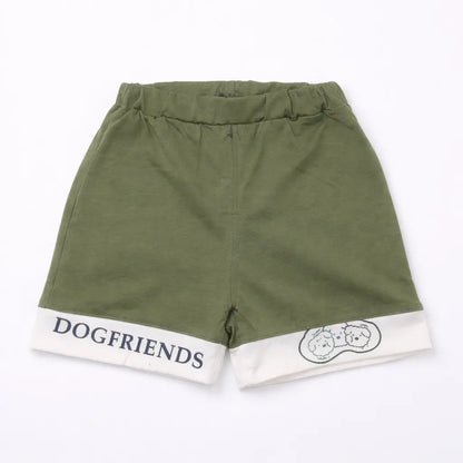 Imported T-Shirt & Shorts Dog Print Summer Outfit for Boys – 1 TO 5Y