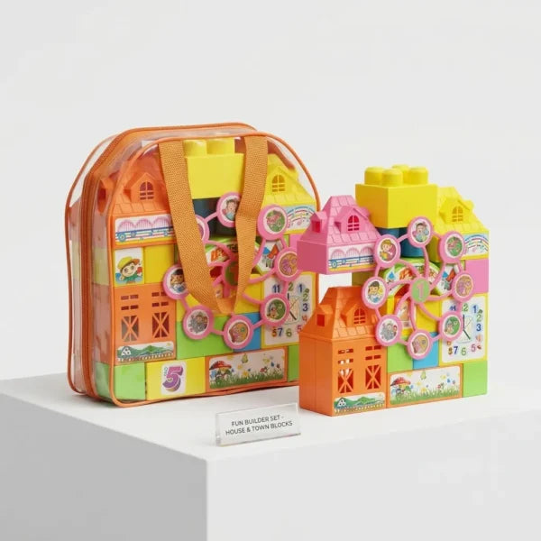 Kids Blocks Castle Building Set 27 PCS DIY Educational Toy