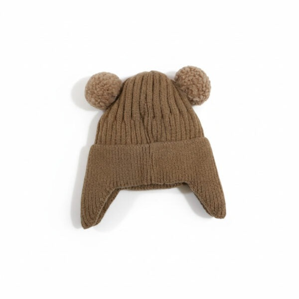 Knitted Winter Cap Available in 4 Colors (1Y-30M)- Cute Teddy Ear – Imported
