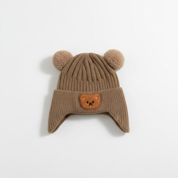 Knitted Winter Cap Available in 4 Colors (1Y-30M)- Cute Teddy Ear – Imported