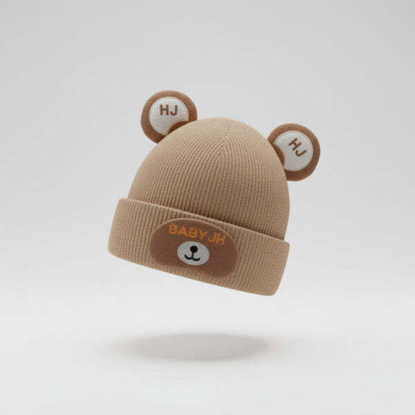 Knitted Winter Cap – Baby Bear Ears (6M-18M) – 6 Colors – Imported