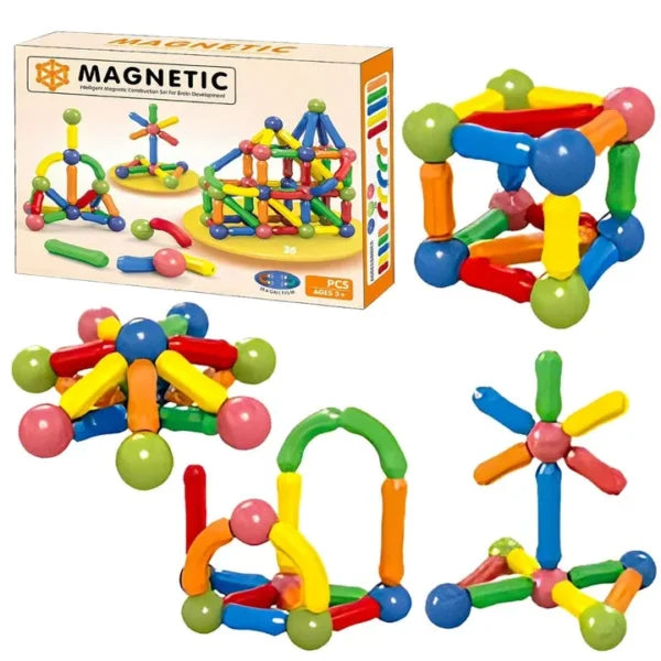 Magnetic Construction Set (36 PCS) – Educational Toys