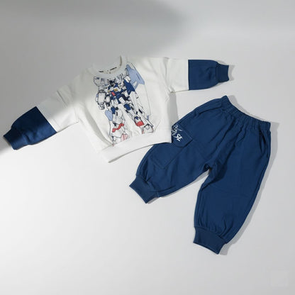 Robot Printed Imported Sweatshirt & Trousers Set