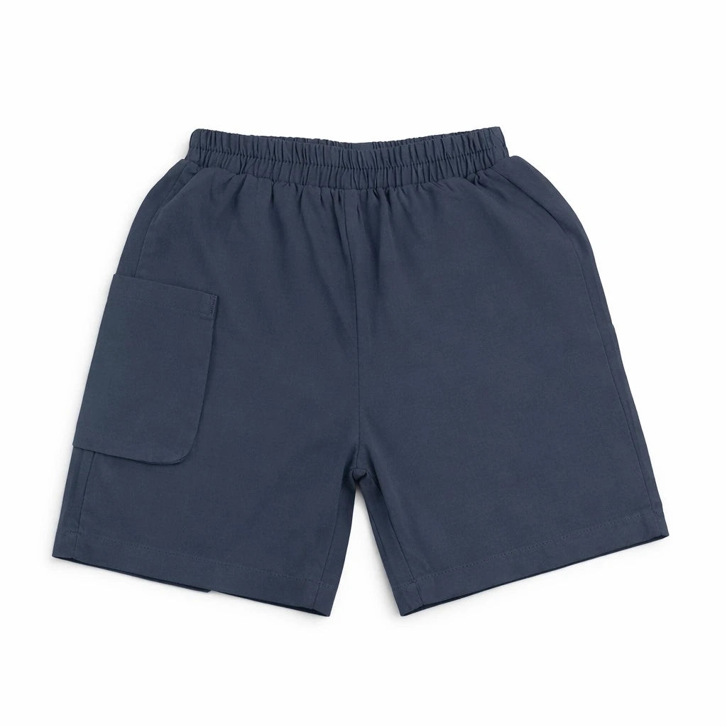 Striped Polo Shirt & Navy Shorts for Summer – 1 TO 5Y