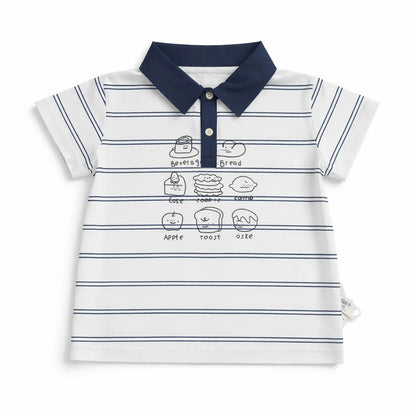 Striped Polo Shirt & Navy Shorts for Summer – 1 TO 5Y
