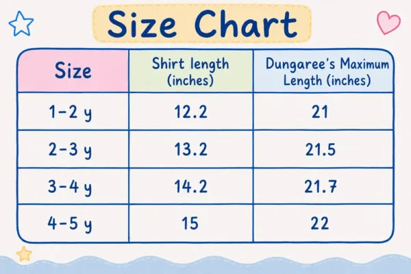 T-Shirt & Denim Dungaree Shorts Outfit Set (Imported) – 1 to 5Y
