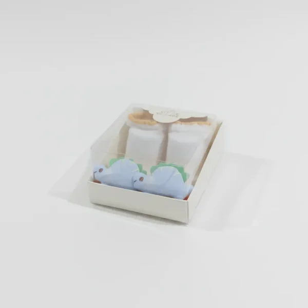 The Little Village Baby Socks – Mustard (Soft Cotton) – 3D Animal Design
