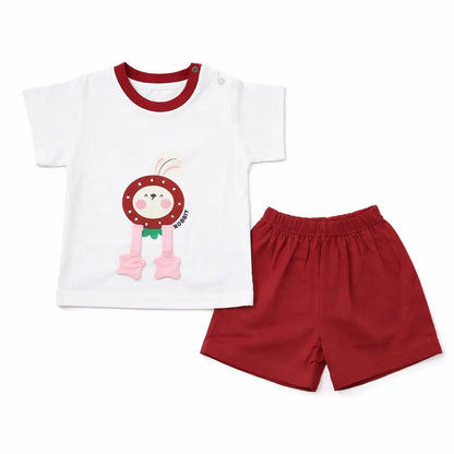 Toddler Boys Rabbit Graphic T-Shirt & Shorts Set – 0 TO 18M pair