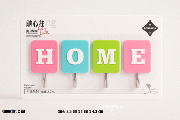Adhesive Wall Hooks for Keys 2 Kg Capacity
