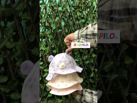 Baby Bear Ear Sun Hat – Cute Polka Dot Cotton Kids Cap
