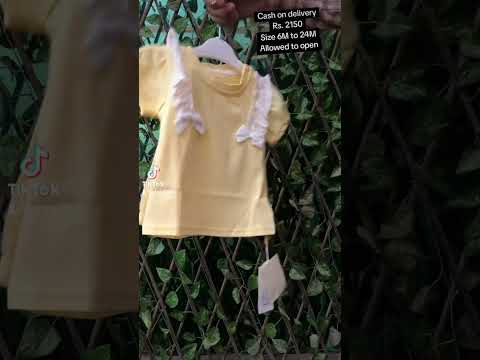 Baby Girls Shirt & Shorts Summer Outfit Set – Imported – 6M TO 24M